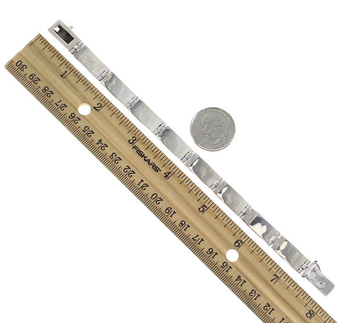 Native American Village Design Multicolor Link Bracelet GS62357